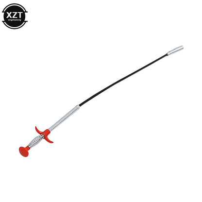 Stainless Steel Hair Catching Drain Cleaner Wire Spring Sink Cleaning Stick (50cm)
